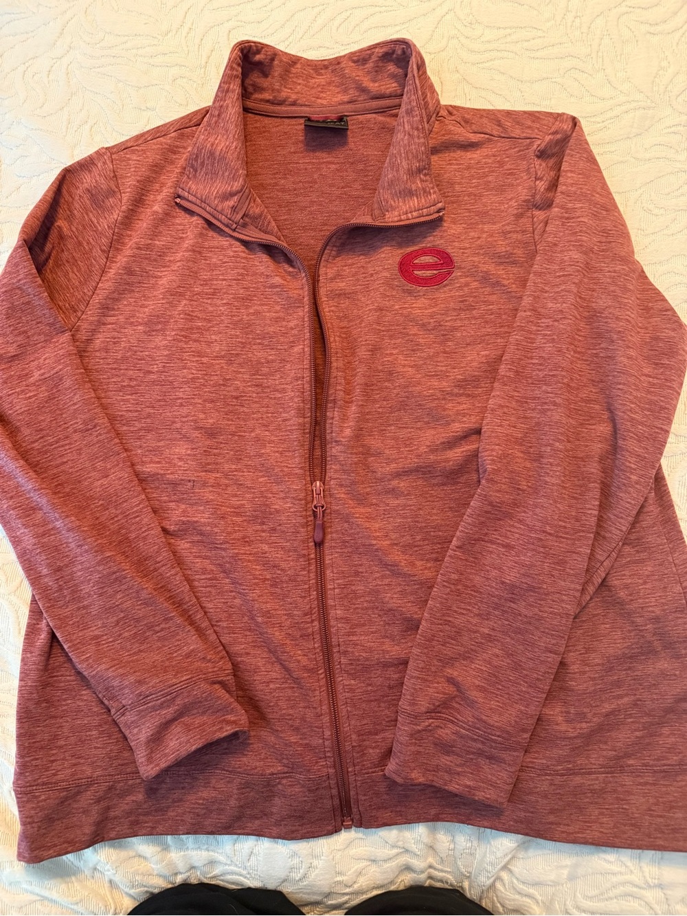 32 Degrees Marled Mauve Full-Zip Utility Jacket
